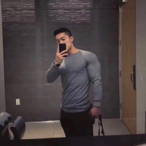 Muscle faith fitness long sleeve Wu long with the same paragraph training brothers sports tide brand running sweater slim sweater men