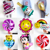 Wedding room decoration supplies cartoon aluminum film balloon romantic birthday party layout June 1 Childrens Day push gifts