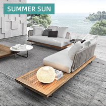 Upscale outdoor casual rattan choreography sofa combined outdoor patio terrace sun light house rattan chairs single double vines sofa