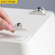 Paste caster household kitchen storage box trash can small pulley cabinet storage box mini wheel accessories 4p