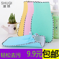 Shuqi bath towel bath towel mud rub back rub gray fine pattern bath
