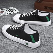 Canvas Mens Shoes Summer Leisure Joker Board Shoes Old Beijing Soft Sift Cloth Shoes A Pedal Lazy Black trendy shoes
