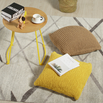 Minimalist hand woven hug Nordic wind craft sofa leaning back cushion cushions casual bean bag cushion afternoon rest pillow waist pillow