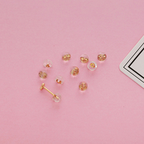 S925 silver ear plug earbuds Silver ear buckle ear cap stud earrings support ear back earrings plug head earrings