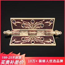 Armored copper bearing thickened crown head hinge custom hotel door hinge pure copper silent loose leaf sheet