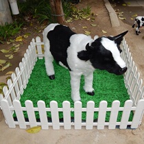 Simulation animal Simulation cow model ornament decoration Large cow handicraft specimen Supermarket Meichen props