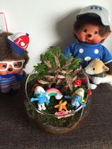 Transparent round Beveled glass Vase Micro landscape Succulents Goldfish Vase Hydroponic flower vase Beveled Cup