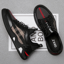 Mens shoes 2021 autumn and winter new trendy brand leather breathable high fashion versatile sports casual shoes men