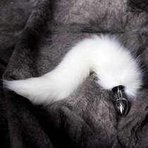 SM fox tail anal stuffed G spot posterior anal plug masturbation device interesting smen products female rabbit tail anal plug