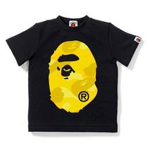 Japanese Tide brand childrens clothing bape children 21 summer apes head short sleeve T-shirt male and female casual top half sleeve