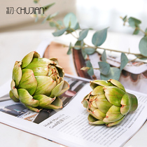 Fresh home simulation flower fake flower living room exhibition hall Lotus Multi-meat simulation plant decorations floral green plant ornaments