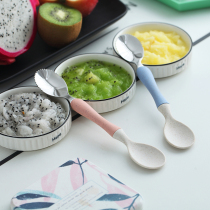 Double head scraped spoons children cutlery baby scraped apple cog spoon baby digs and scrape fruit puree tools deviner