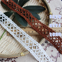 Special offer Cross stairs Cotton water-soluble embroidery Lace dress Wedding dress Summer womens accessories width 3 cm