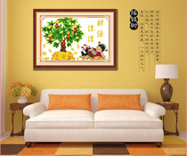 Printed cross-stitch financial resources roll to treasure new cross-stitch small fortune money tree living room bedroom