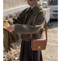 EKOOL custom short wool coat womens autumn and winter Korean version of the wild loose thin thick wool coat