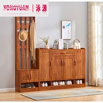 Shoe cabinet simple modern hanger combination with mirror one hall cabinet entrance closet dressing mirror shoe stool