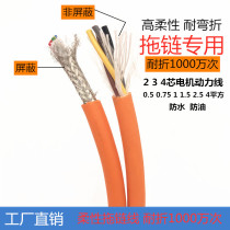The e-chain® cable TRVV2 core 4 core 0 5 0 75 1 5 2 5 square servo motors for high flexible power line