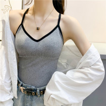 Japanese beauty back sling Net red with popular Vest Womens base with chest pad inside and outside wearing sexy bra underwear