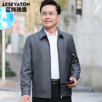 2019 spring mens coat middle-aged men loose thin casual jacket 40-50 father dress spring clothes