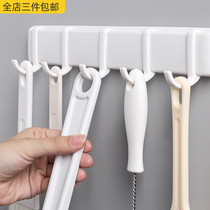 5 Head magnetic hook kitchen multifunctional refrigerator magnet adhesive hook movable without trace nail free punch bearing 2kg