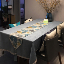 Dream lover table flag European high-end light luxury table flag fabric tea table long decorative cloth hotel bed tail towel