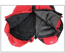 Mountaineering camping snow mountain outdoor ultra-light adult spring and autumn seasons thickened single splicing double duck down sleeping bag