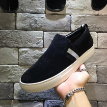 2022 Spring Fall New European Station Mens Shoes Genuine Leather Casual Lefu Shoes Frosted A Foot foot Lazy Man Shoes Bean Bean Shoes