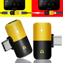 Xiaomi 9 headset adapter charging listening to songs call type-c converter meter 7 eating chicken 3 5mm audio to 8