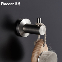 304 stainless steel door back Clothes bathroom Single bathroom Kitchen Hat key backpack Wall hook free punch