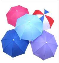 colors essential umbrella hat cap multicolor rainbow hands