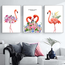 Cross stitch 2021 thread embroidery new living room simple modern bedroom small self embroidered handmade small pieces Flamingo