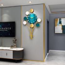 Light luxury living room creative home wall clock fashion personality Net Red Art decorative watch modern simple Nordic hanging wall