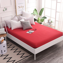 Full Cotton Bed Gasawara Cotton Single single bed cover Wedding Celebration Large Red Pure Color Mattresses Cover beds Protective sleeves 1 5m1 8 m