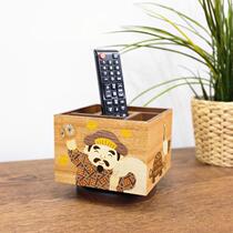 Japan pinning fine work day style solid wood remote control with rotatable and versatile storage shelf Living room shelf