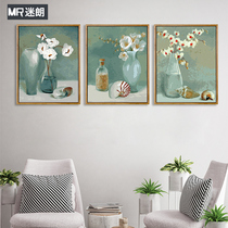 Fan Lang diy digital oil painting Living room bedroom European abstract flower digital coloring Hand-painted decorative watercolor painting