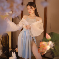 Ancient style lingerie transparent suit sexy passionate uniform temptation flirting sleeping clothes couple supplies