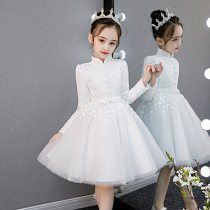 Performance costume childrens new dress girl performance style costume gauze skirt fashion atmosphere flowing princess puffy skirt