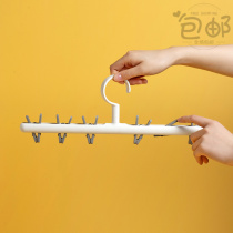 Clip sock hanger Creative storage hanger Plastic clip Multi-function sock clip windproof clothesline Nordic style