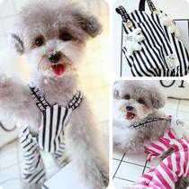 Pet Bears Poodle Schnauzer Teddy Dog Dog Clothes Spring and Summer Clothes Spring and Autumn Garment Pants Bag Belly Thin