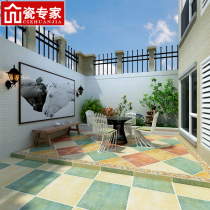 Terrace Garden courtyard Outdoor non-slip floor tiles Villa room Antique balcony light RV garage wallboard tiles 600