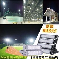 led模组投光灯隧道灯油站厂房车间照明广场操场足球篮球场照明灯