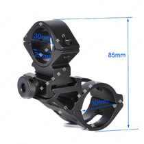 Crooked neck 25 30mm aluminum alloy T3008 flashlight fastening bicycle guide rail bracket clip outdoor accessories