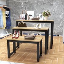 Clothing Store High And Low Taiwanese Business Show Table Display Rack Bag Shoe Rack Water Table Shop Window Middle Island Table Flower Shop Shelving
