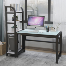 Desktop computer desk simple modern home learning table simple writing desk writing desk tempered glass computer desk