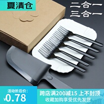 Cake tableware knife and fork Disposable plastic knife and fork dish set Birthday cake knife and fork dish set combination custom