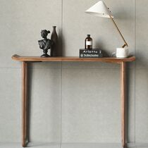 North American black walnut solid wood entrance table New Chinese style tilted head case Modern simple wooden case entrance case table bar table