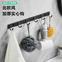  Hook strong viscose wall wall hanging toilet coat wall coat rack Toilet bathroom door free punch sticky hook