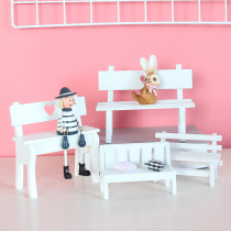  zakka mini white small chair creative wooden photo photography props Home decoration ornaments knickknacks