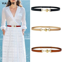 Belt female decoration with skirt suit simple thin belt sweater waist Korean fashion ins style decorative belt