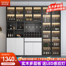 Light Lavish Wine Cabinet Integrated Dining Side Cabinet Kitchen Cabinet Upscale Lockers Living-room Leaning Against Wall High Cabinet Dining Room Home Wine Cabinet